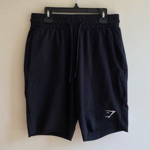 GYMSHARK Men’s Black Cut Off Sweatshorts (S)